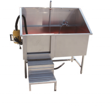 cheaper price Stainless steel pet pedal bath sink with hair drier machine and movable door